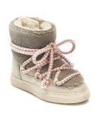 High-Top-Sneaker Curly aus Leder in Taupe