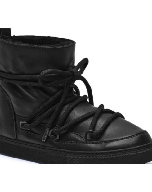 Baskets compensées en cuir Full Leather noires