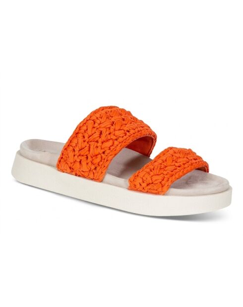 Sandales Knitted Double Band oranges