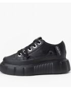 Zwarte leren Matilda leren sneakers