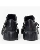 Zwarte leren Matilda leren sneakers