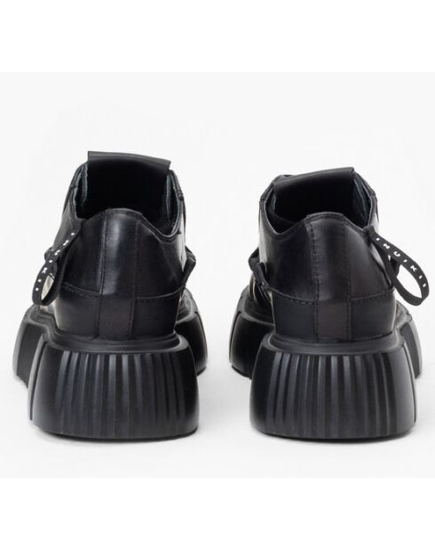 Zwarte leren Matilda leren sneakers