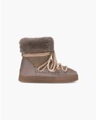 Bottines en cuir Classic High taupe