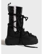 Endurance Cozy schwarze Lederstiefel