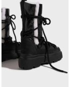 Endurance Cozy schwarze Lederstiefel