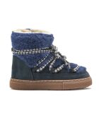 Zapatillas altas de piel Blue Curly