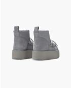 Botas clásicas con plataforma de gamuza gris Low