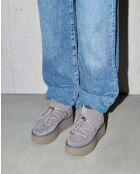 Botas clásicas con plataforma de gamuza gris Low