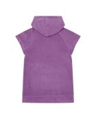Vestido corto Niki morado en mezcla de algodón