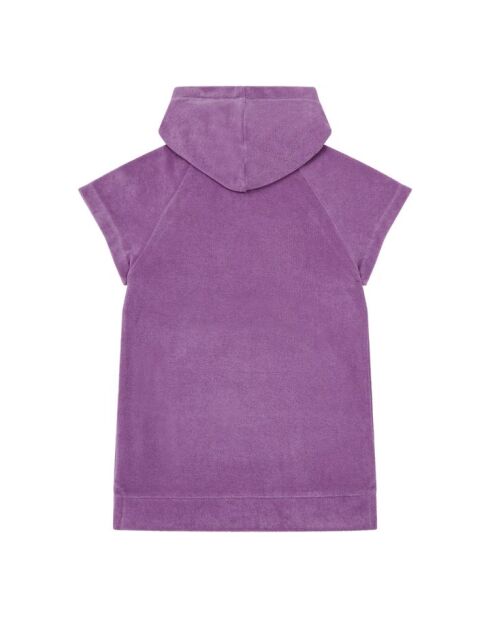 Vestido corto Niki morado en mezcla de algodón