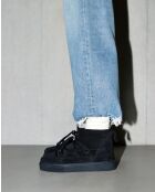 Schwarze Lederstiefel Classic Low