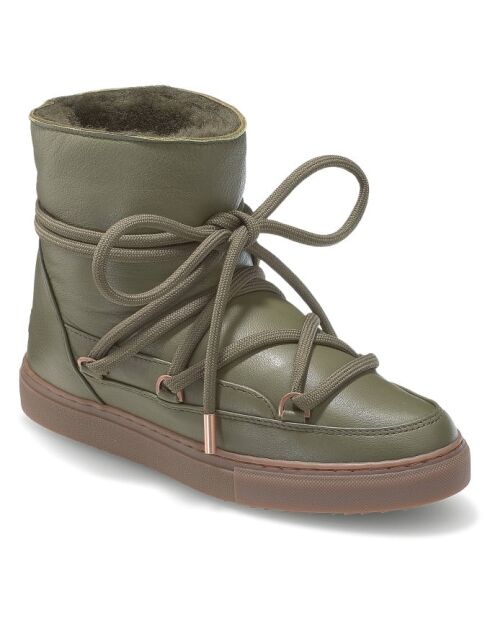 Bottines en cuir nappa Full Leather vertes