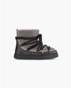 Curly Rock Stiefel aus taupefarbenem Leder