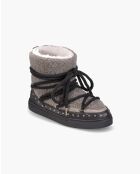 Curly Rock Stiefel aus taupefarbenem Leder