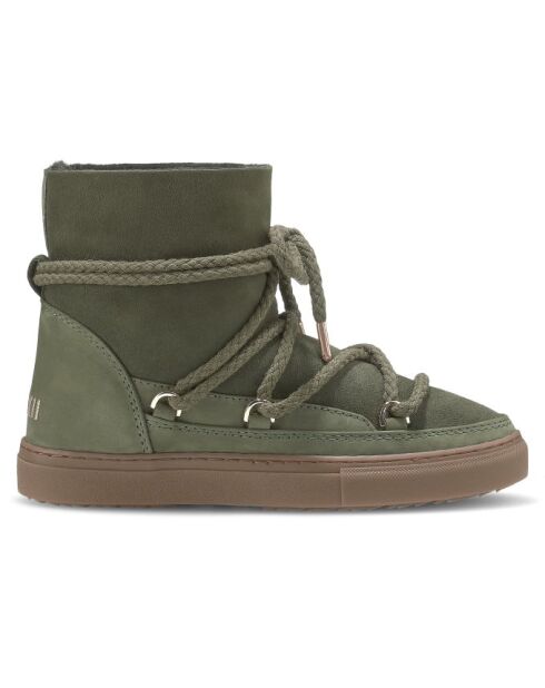 Bottines en cuir Classic Nabuk vertes