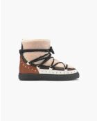 Bottines en cuir Curly Rock crème