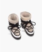 Bottines en cuir Curly Rock crème