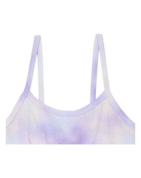Mono en mezcla de algodón morado Paige