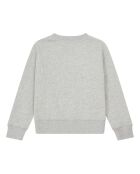 Sudadera Break de algodón gris jaspeado con cuello redondo