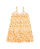 Vestido largo Danet de algodón naranja