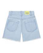 Pantalones cortos azules en mezcla de algodón Tess