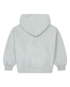 Sudadera con capucha Lazy de algodón gris jaspeado