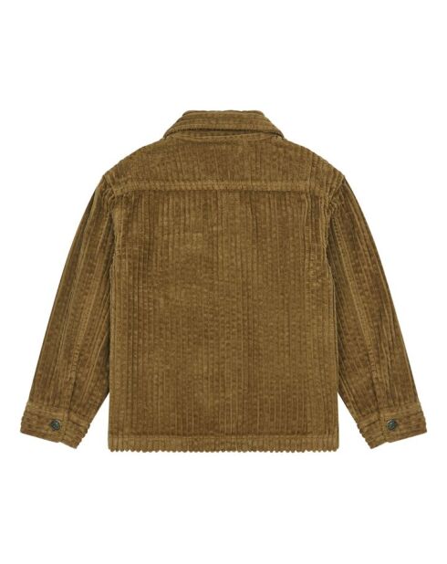 Camisa Leny marrón de manga larga de algodón