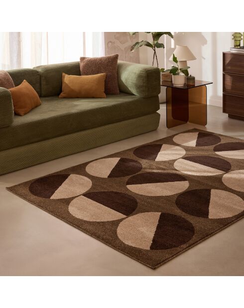 Tapis Santal 680 marron - 100x150 cm