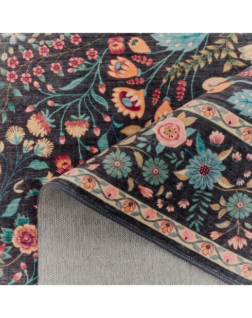 Ottoman 842 schwarzer Teppich - 160x220 cm