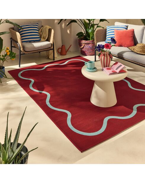 Tapis Positano 704 bordeaux - 120x180 cm