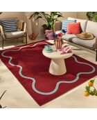 Tapis Positano 704 bordeaux - 120x180 cm