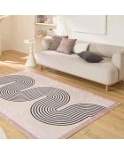 Alfombra rosa Grege 762 - 80x300 cm