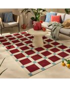 Tapis Positano 703 bordeaux - 120x180 cm