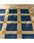 Positano 703 blauer Teppich - 160x230 cm