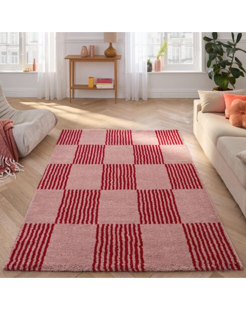 Groovy 386 rood tapijt - 240x340 cm