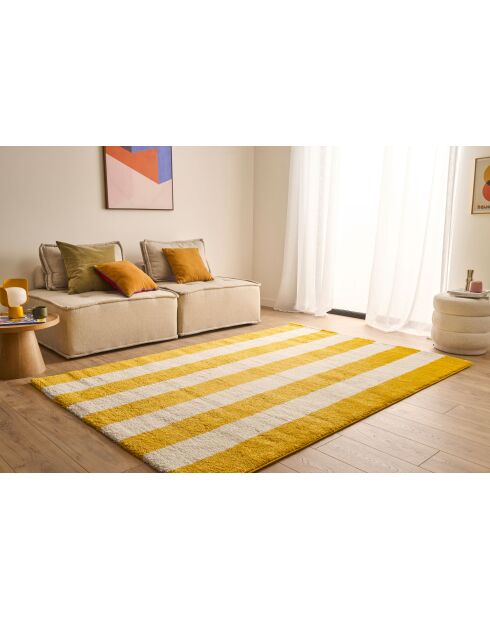 Tapis Groovy 390 jaune - 160x230 cm