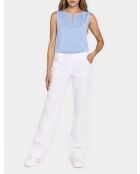 Pantalon en jean bootcut blanc