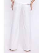Pantalon en jean bootcut blanc