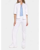 Pantalon en jean bootcut blanc