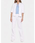 Pantalon en jean bootcut blanc