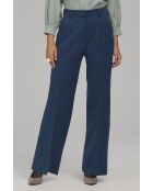 Pantalon colbat droit à plis marqués