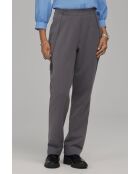Pantalones grises con botones de Brandeburgo de corte clásico