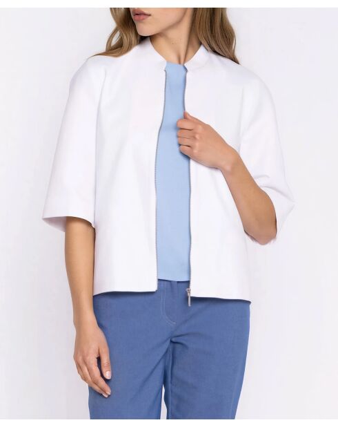 Veste en jean ample blanche