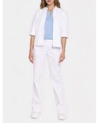 Veste en jean ample blanche