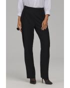 Pantalon noir à boutons brandebourg coupe classique