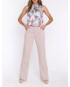 Pantalon en jean bootcut beige