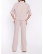 Pantalon en jean bootcut beige