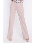 Pantalon en jean bootcut beige