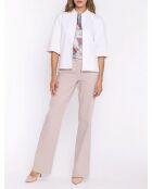 Pantalon en jean bootcut beige