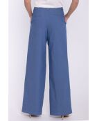 Pantalon en denim à jambes larges - denim bleu